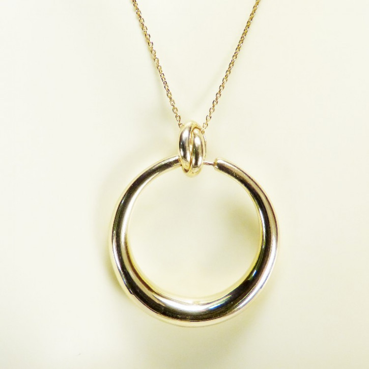 Anhänger Creole Silber 925/- vergoldet