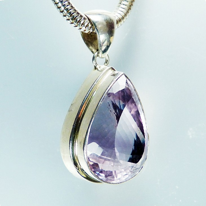 großer Anhänger 925/- mit Amethyst