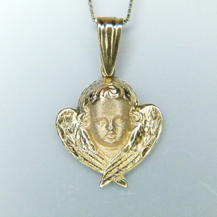 Silberanhänger "Schutzengel" vergoldet