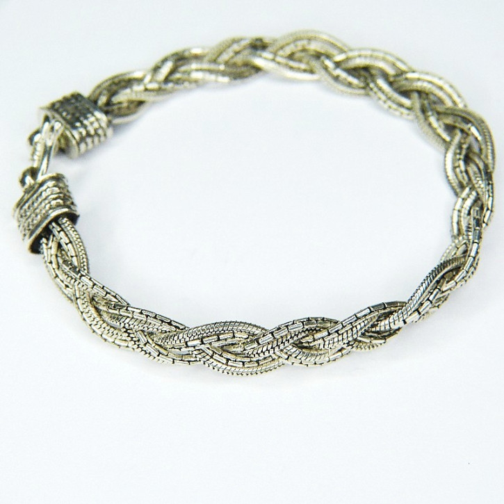 Armband Silber 925/- geflochten