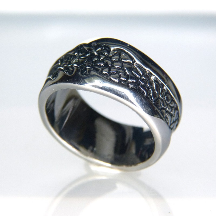 Edelstahl Motivring Größe 66 (Ø ca. 21 mm)