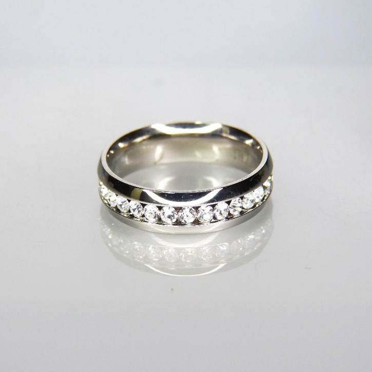 Memory-Ring Edelstahl Größe 56 (Ø ca. 17,8 mm)