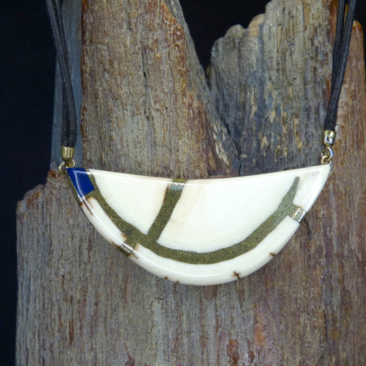 Mammut-Collier mit Lapislazuli