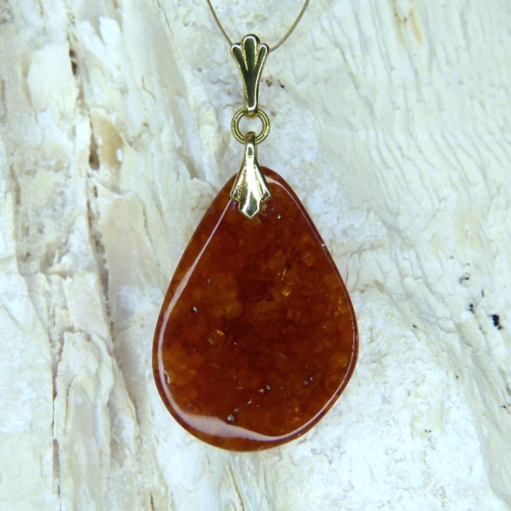 Bernstein-Anhänger dunkel