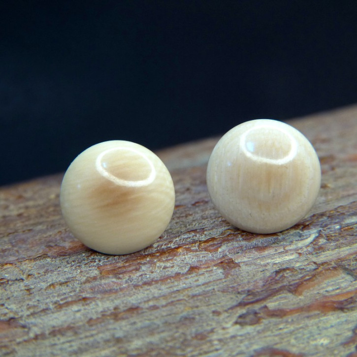 Bouton-Ohrstecker aus Mammut ca. 12mm