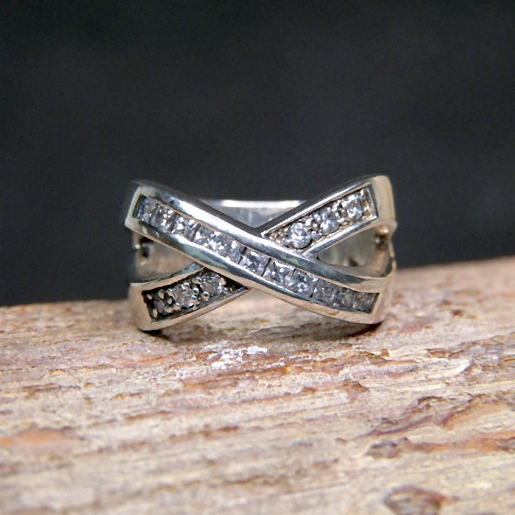 Silberring mit Zirkonia W58