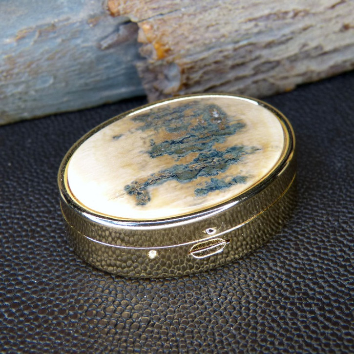 große Pillendose mit Mammutrinde