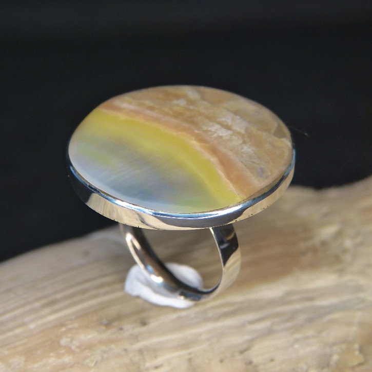 Silberring mit Perlmutt W18