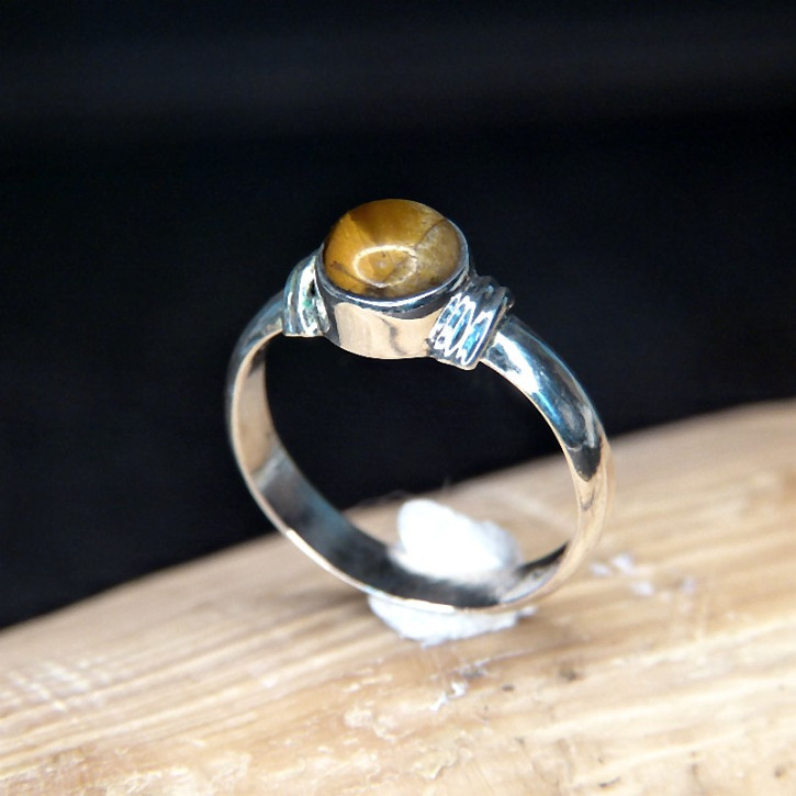 Silberring mit Tigerauge W18,5
