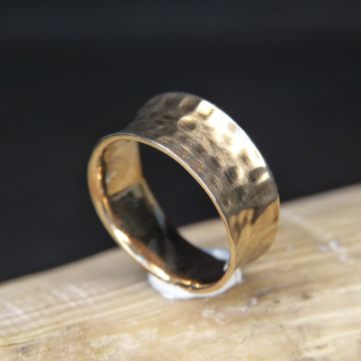 Silberring gehämmert W17,8