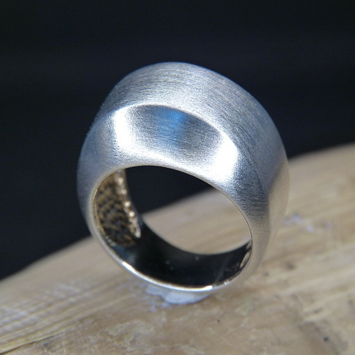Silberring mattiert W18