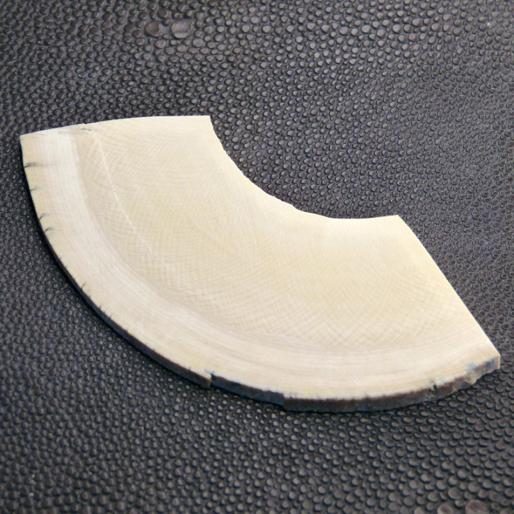 Mammut-Querschnitt mit feinem Riss ca.88 x 33 x 4-7mm