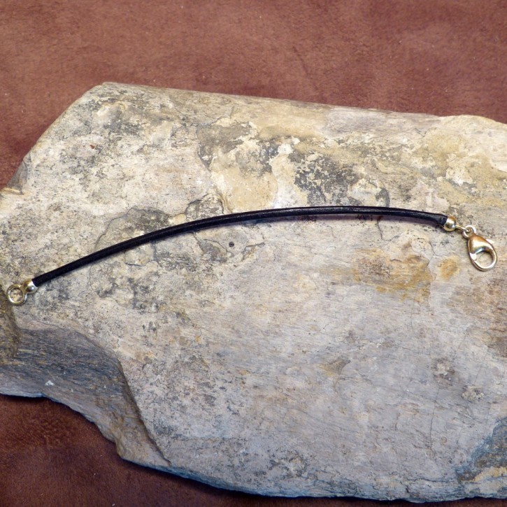 Verlängerung für  Lederband 2 mm / Länge ca. 12 cm Silber 925/-