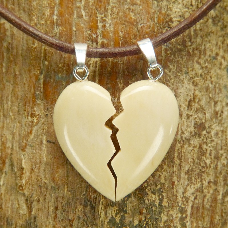 Geteiltes Herz Aus Mammut Elfenbein 5277 1