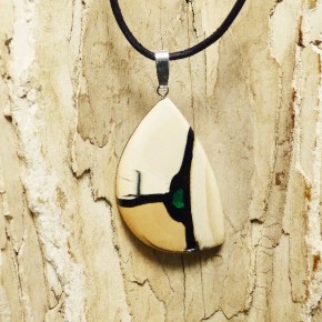 Mammut-Anhänger mit Malachit