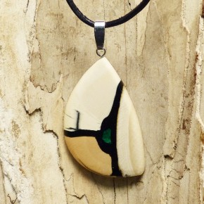 Mammut-Anhänger mit Malachit