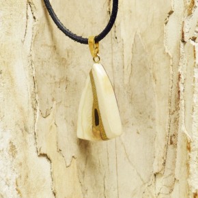 Mammut-Anhänger mit Bernstein