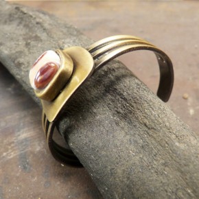 Armspange in "Antik-Finish" mit Mammutelfenbein