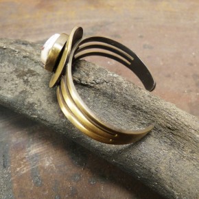 Armspange in "Antik-Finish" mit Mammutelfenbein