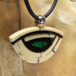 Mammut-Anhänger quer mit Malachit