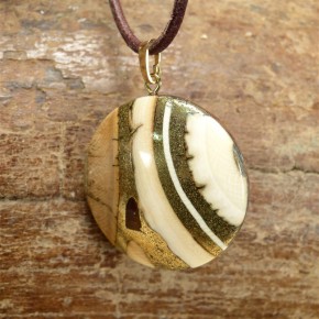 Mammut-Scheibenanhänger mit Bernstein