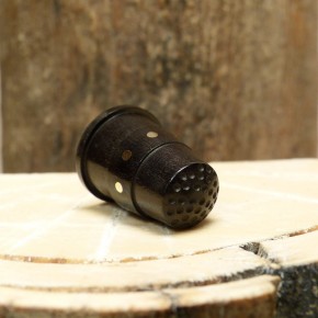 Fingerhut Ebenholz/Messing poliert