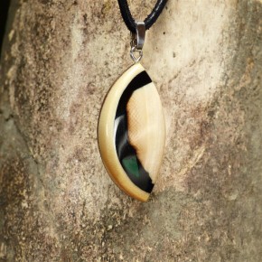 Mammut-Anhänger mit Malachit