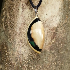 Mammut-Anhänger mit Malachit