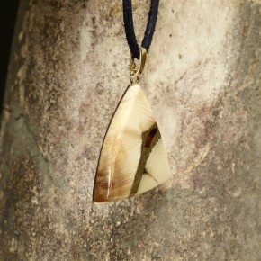 Mammut-Anhänger mit Bernstein