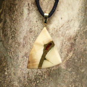 Mammut-Anhänger mit Bernstein