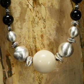 Collier Mammut/Silber/Onix