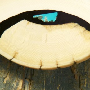 großer Queranhänger mit Türkis