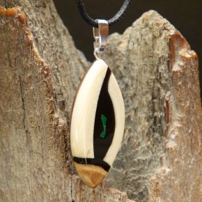 Mammut-Anhänger mit Malachit