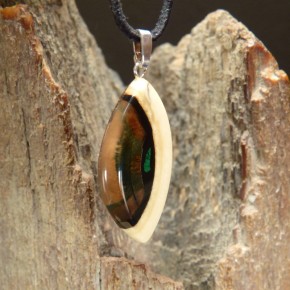 Mammut-Anhänger mit Malachit