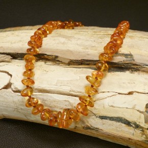 Bernsteinkette geknotet 39cm