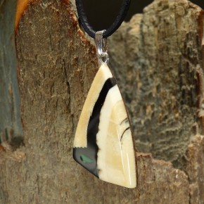 Mammut-Anhänger mit Malachit