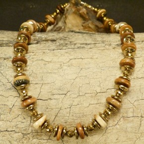 Collier Mammut mit Hämatit