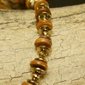 Collier Mammut mit Hämatit