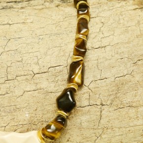 Collier Tigerauge mit Mammut