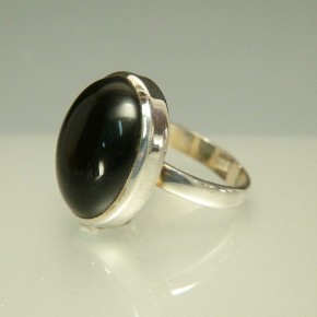 Silberring mit Onyx