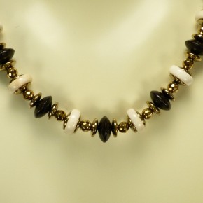 Collier Mammut/Ebenholz/Hämatit