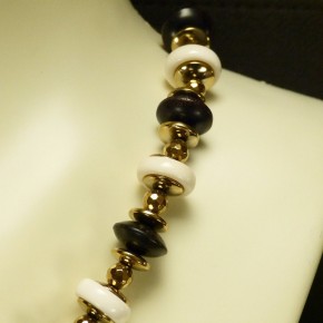 Collier Mammut/Ebenholz/Hämatit