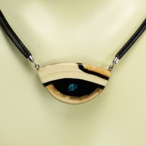Mammut-Collier mit Azurit