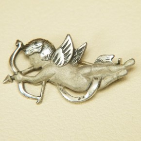 Silberbrosche 925/- "Amor"