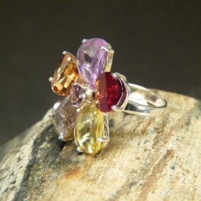 Silberring mit Zirkonia W 17,2