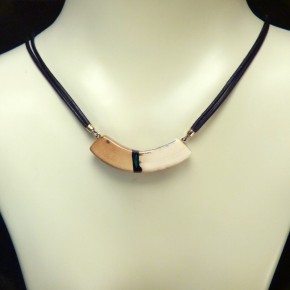 Mammut-Bogencollier mit Malachit