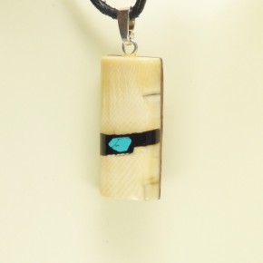 Mammut-Anhänger stark gemasert mit Türkis