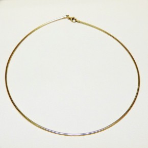 Omega-Reif aus goldplattiertem Silber