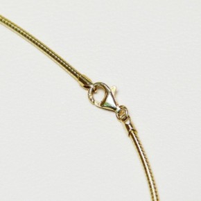 Omega-Reif aus goldplattiertem Silber