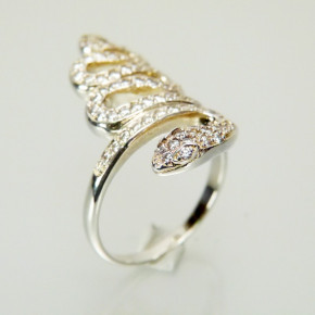 Silberring 925/- mit Zirkonia W 19,4